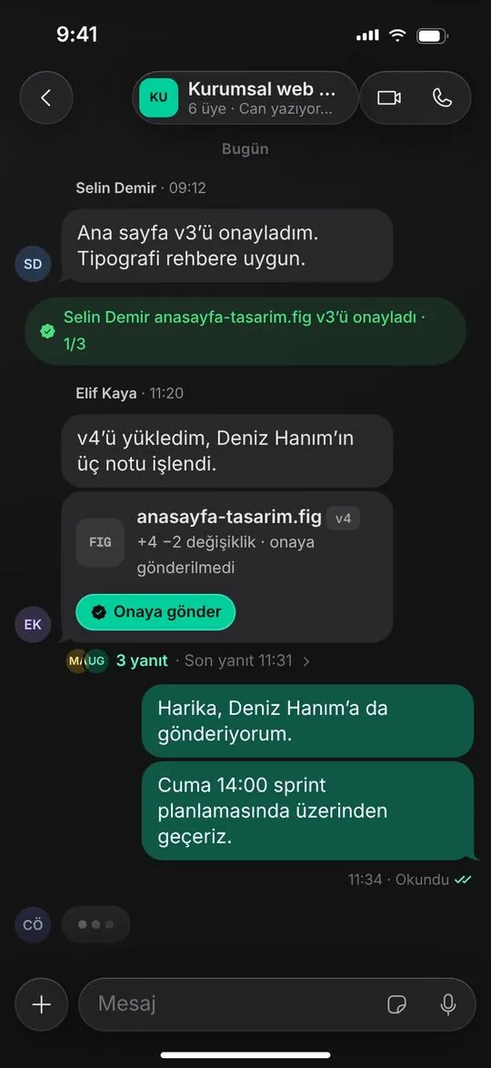 iOS project chat