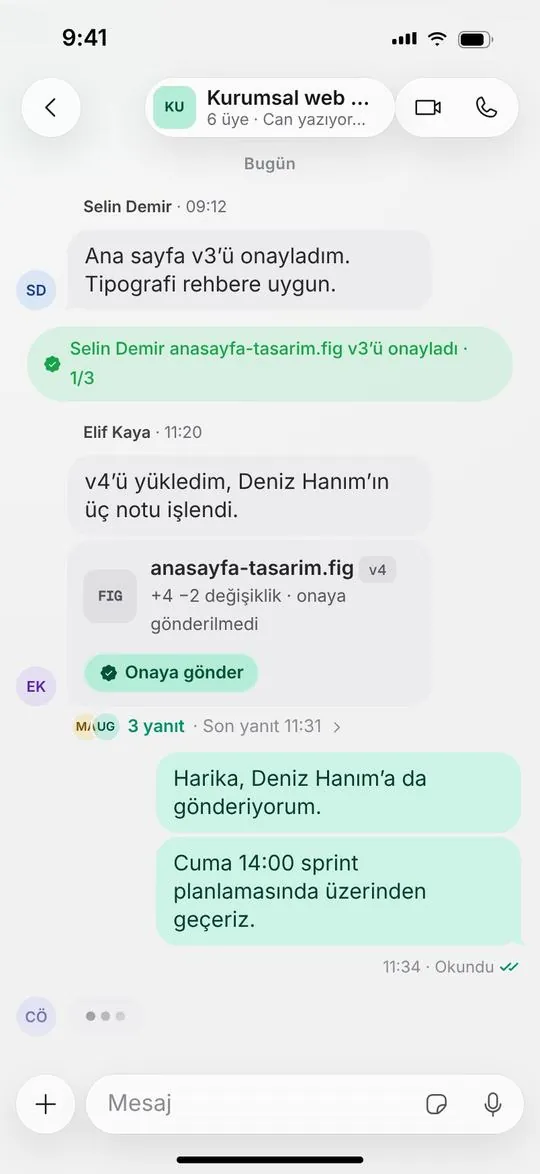 iOS project chat