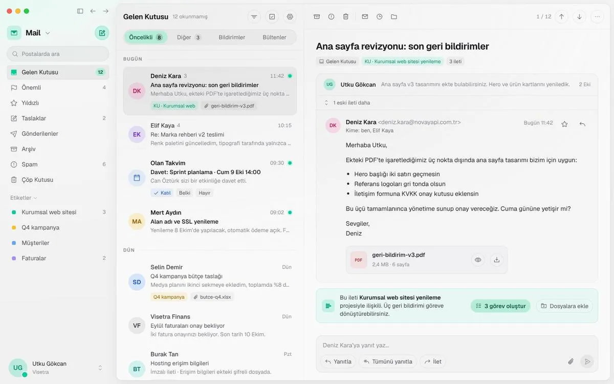 Olan Mail gelen kutusu